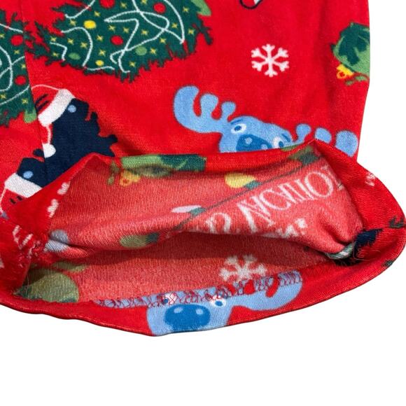 Lampoons Christmas Vacation Xmas Tree Moose Menorah Red Lounge PJ Pants Medium - Picture 5 of 6
